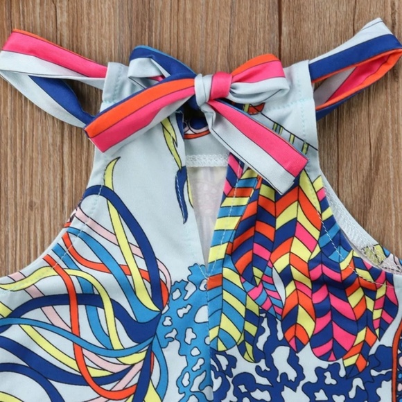 GIRLS DRESS UNDER THE SEA BEACH DRESS - Picture 4 of 5